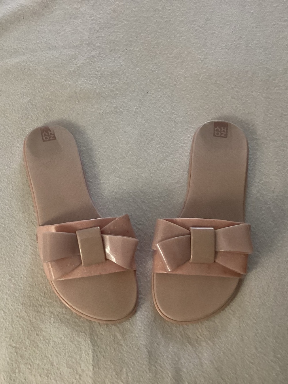 Women's Pink Bow Slide Sandals - Unbranded